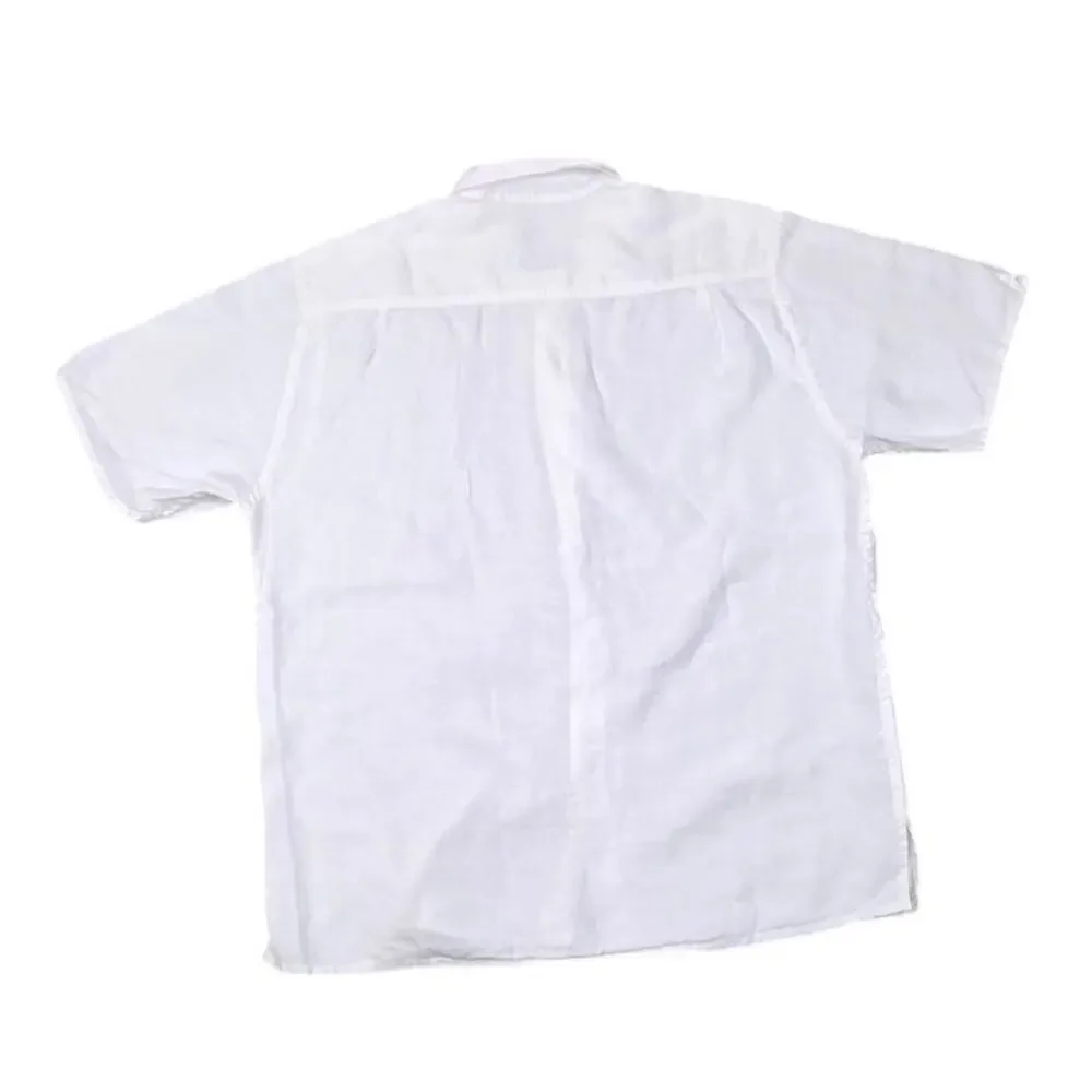 Tommy Bahama Relax Men's XL White Linen Blend Short Sleeve Button Up Shirt